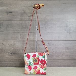 Dooney & Bourke White Multi Floral Crossbody Bag